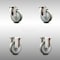 Service Caster 4 Inch 316SS Gray Polyurethane Wheel Swivel Top Plate Caster Rigid SCC, 2PK SCC-SS31620S414-PPUB-2-R-2 - alternate 1